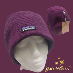 NWT Patagonia Better Sweater™ Unisex Fleece Beanie Hat Purple L/XL